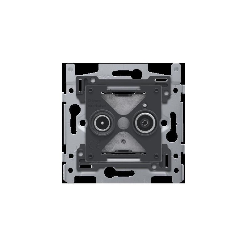Socle connexion coax EDU tv + FM Telenet Interkabel