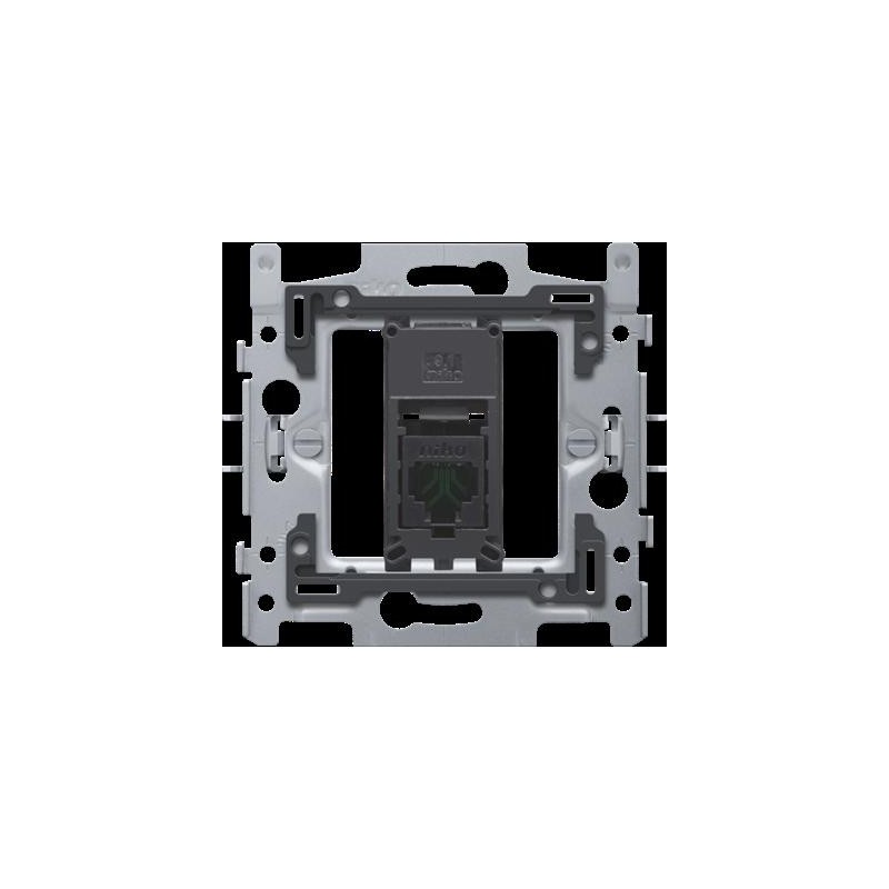 Support avec 1x RJ45 UTP cat.5E, plate
