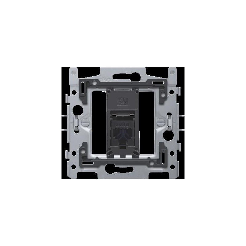 Support avec 1x RJ45 UTP cat.6, plate