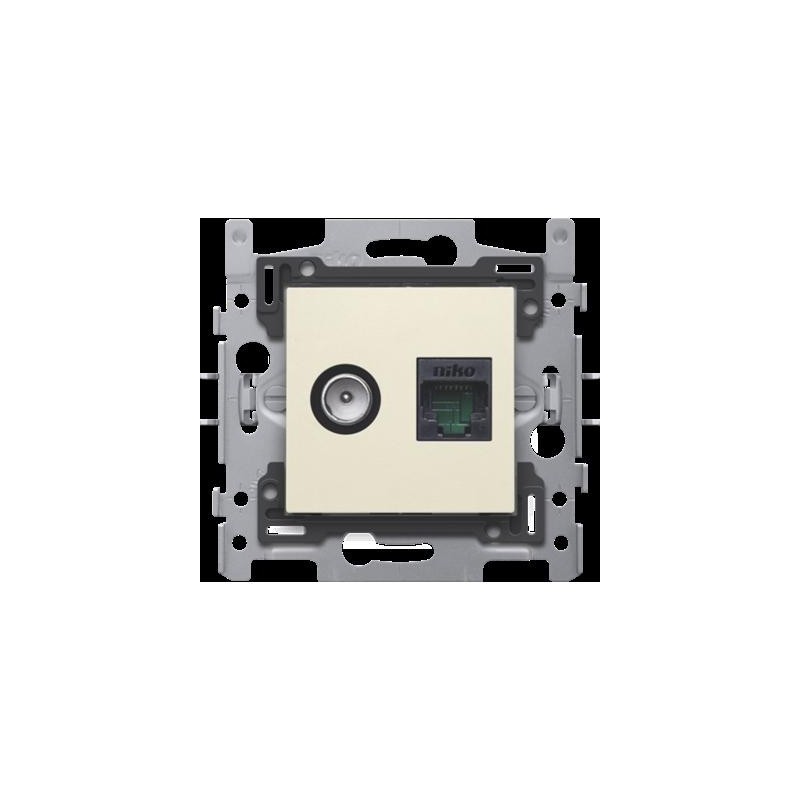 CONN. COAX + RJ45 UTP