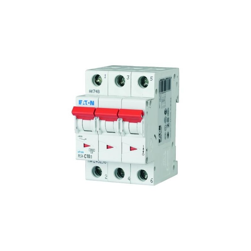 Disjoncteur Eaton 3p 10A 4,5kA C
