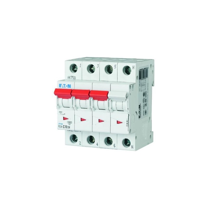 Disjoncteur Eaton 3p+N 10A 4,5kA C