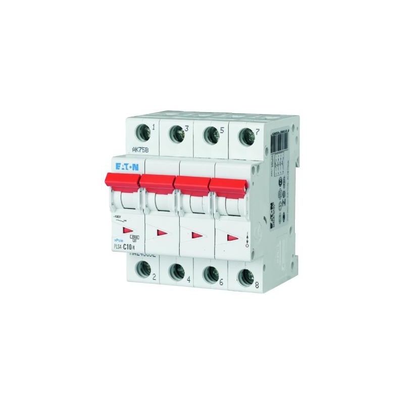 Disjoncteur Eaton 4p 10A 4,5kA C