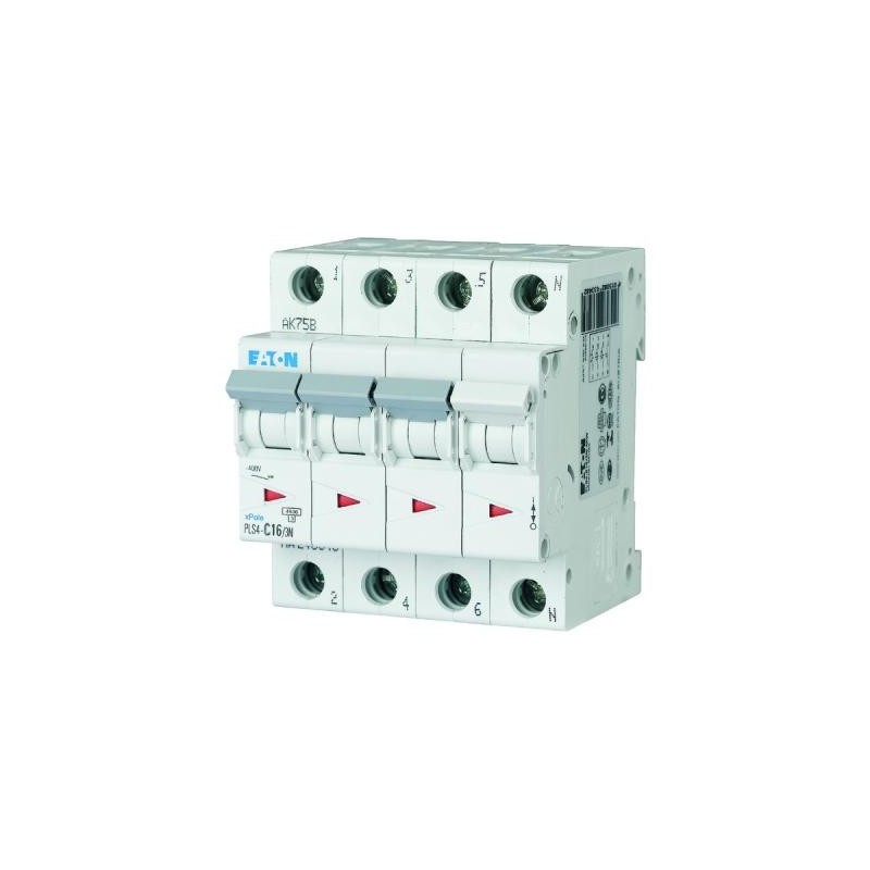 Disjoncteur Eaton 3p+N 16A 4,5kA C