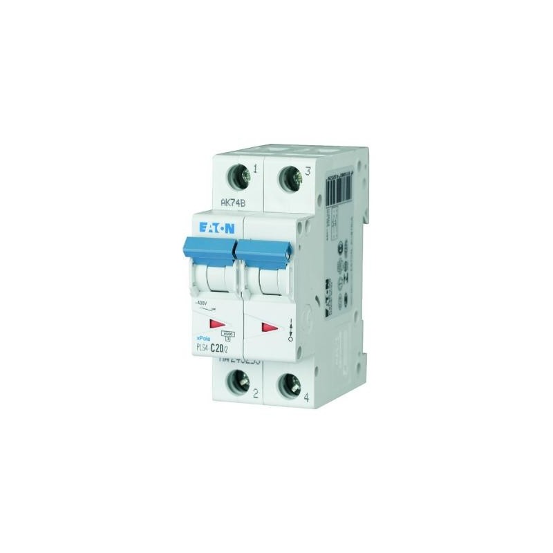 Disjoncteur 2P EATON 20A 4,5kA C