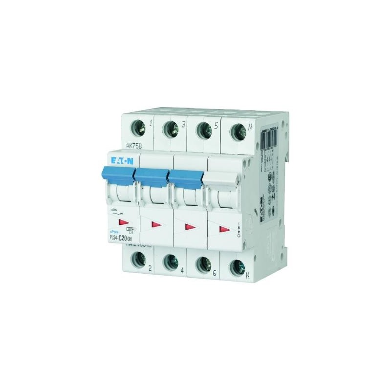 Disjoncteur Eaton 3p+N 20A 4,5kA C