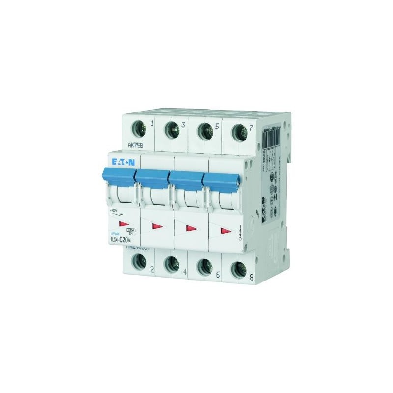 Disjoncteur Eaton 4p 20A 4,5kA C