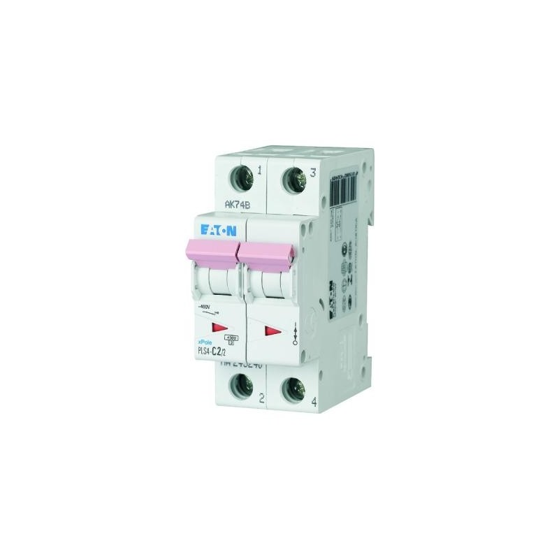 Disjoncteur 2P EATON 2A 4,5kA C