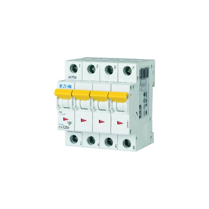 Disjoncteur Eaton 4p 25A 4,5kA C