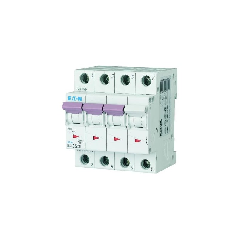 Disjoncteur Eaton 3p+N 32A 4,5kA C
