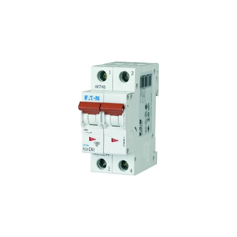 Disjoncteur 2P EATON 4A 4,5kA C