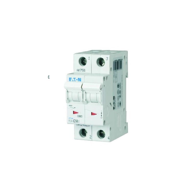 Disjoncteur 2P EATON 50A 4,5kA C