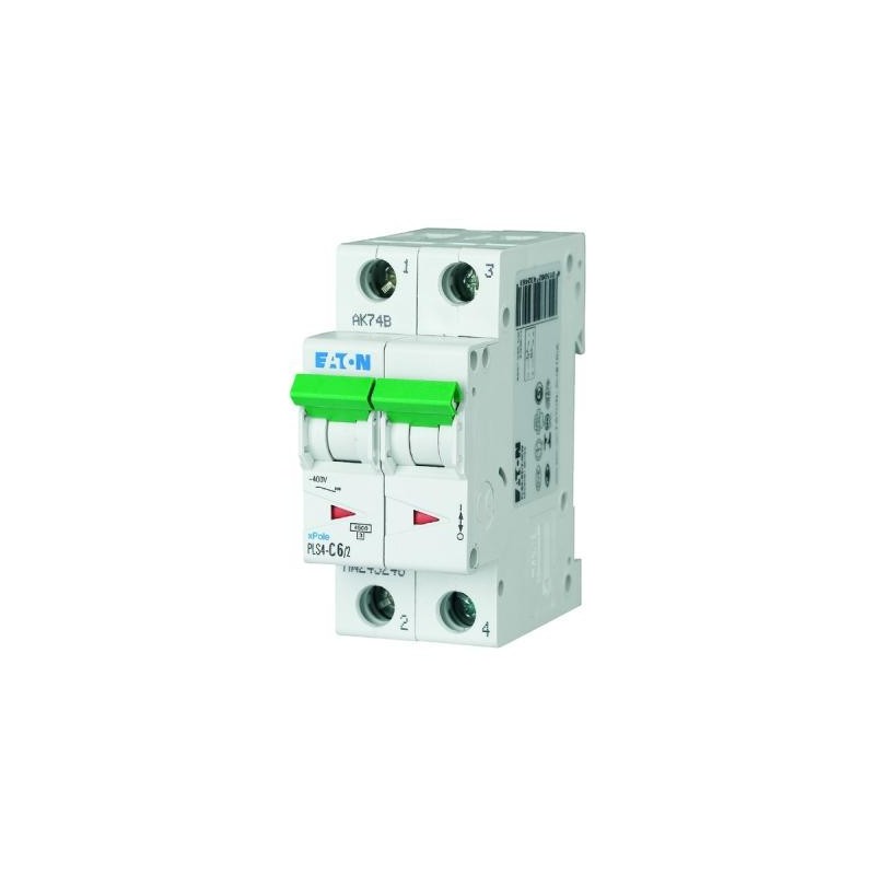 Disjoncteur 2P EATON 6A 4,5kA C