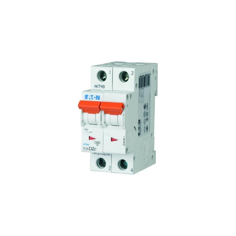 Disjoncteur 2P EATON 63A 4,5kA C