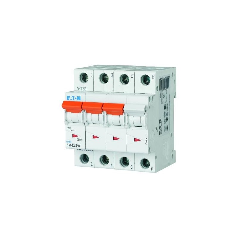Disjoncteur Eaton 3p+N 63A 4,5kA C