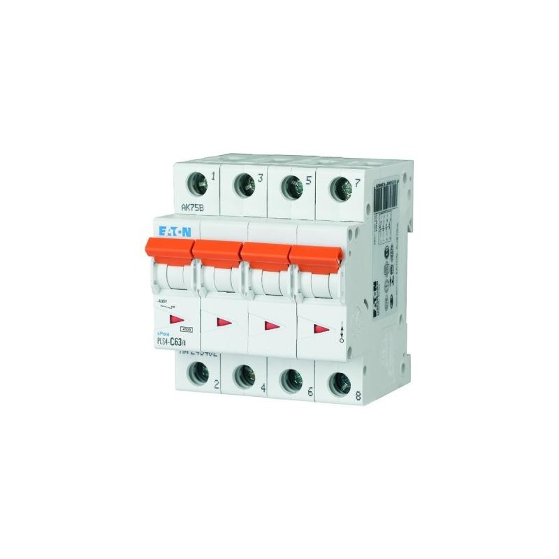 Disjoncteur Eaton 4p 63A 4,5kA C