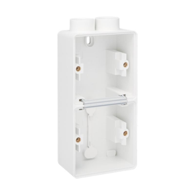 HYDRO BOITE DOUBLE 2 ENTRÉES - BLANC VERTICAL