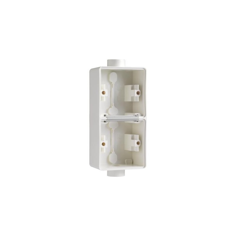 HYDRO BOITE DOUBLE 2 ENTREES BLANC