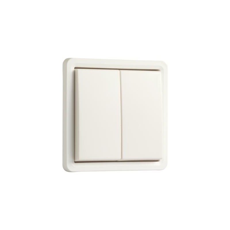 HYDRO INTERRUPTEUR 2x VA-ET-VIENT 10A 250V APPARENT BLANC