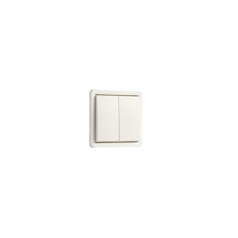 HYDRO INTERRUPTEUR 2 ALLUMAGES 10A 250V APPARENT BLANC