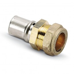 Adaptateur droit à sertir