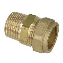 Raccord droit bicone eau M