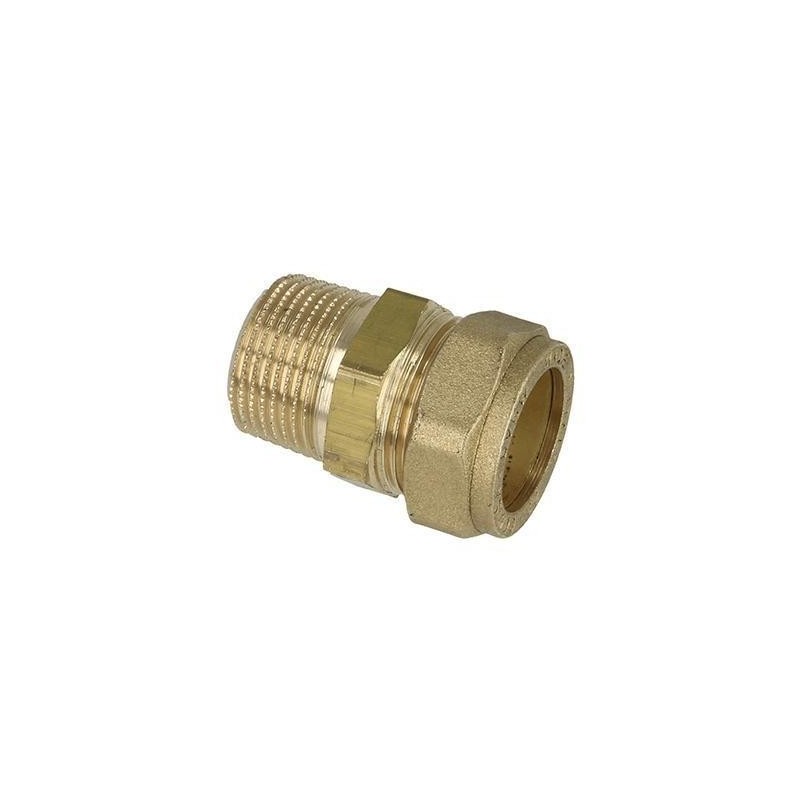 Raccord droit bicone eau M