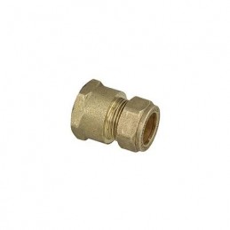 Raccord droit bicone eau F