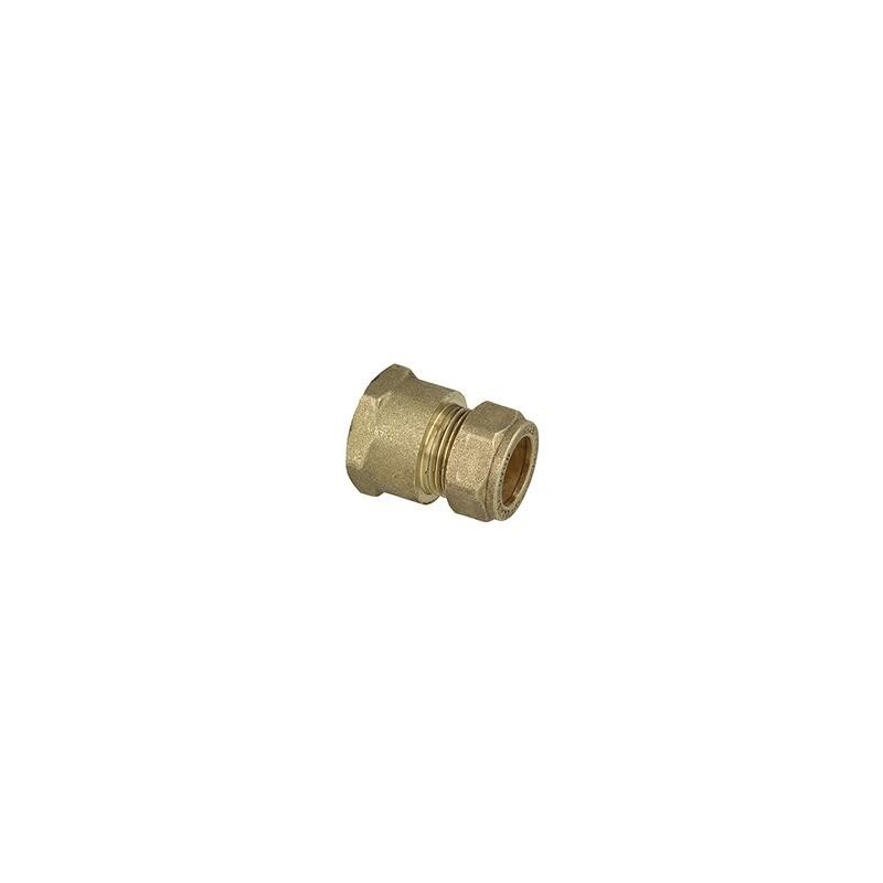 Raccord droit bicone eau F